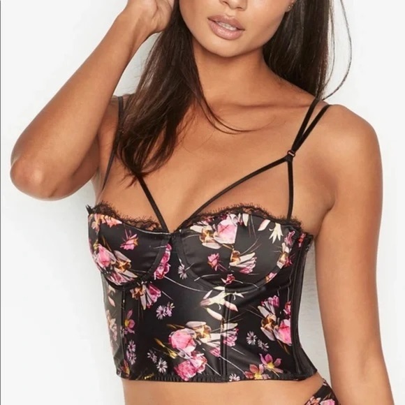NWT Victorias Secret VERY SEXY Floral Bustier - Picture 1 of 6